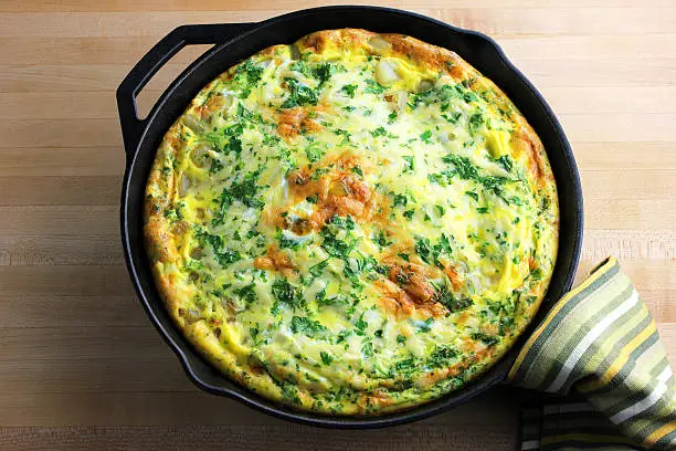 La tortilla de espárragos es una deliciosa alternativa alimentaria para un diabético