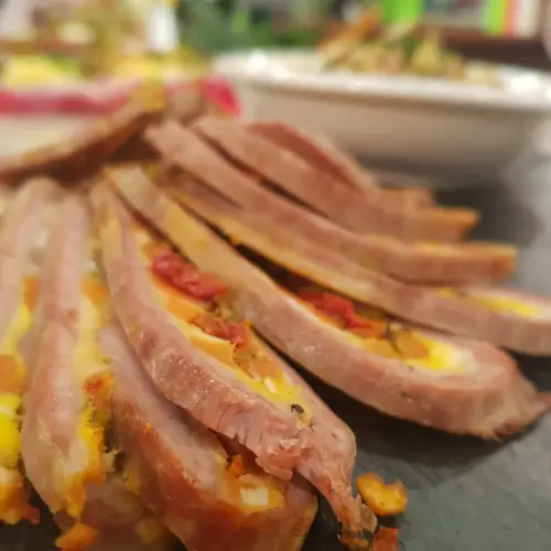 En el matambre arrollado siempre hay lugar para el lucimiento de la cocinera