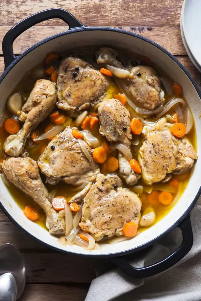 El muslo de pollo en escabeche es el plato de gala en cualquier mesa