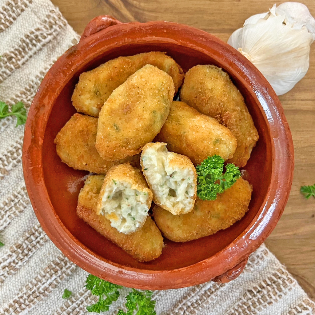 Las croquetas de bacalao son especialmente ricas y saludables