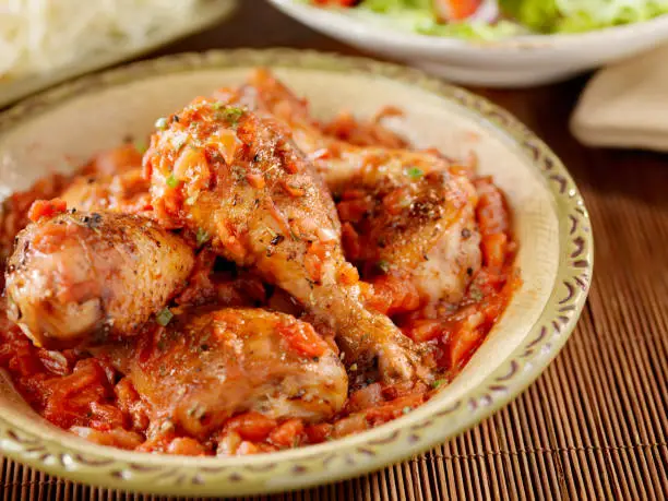 Los muslos en salsa con una variante exquisita
